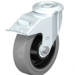 6-5/16" X 2" Rubber Swivel Caster
